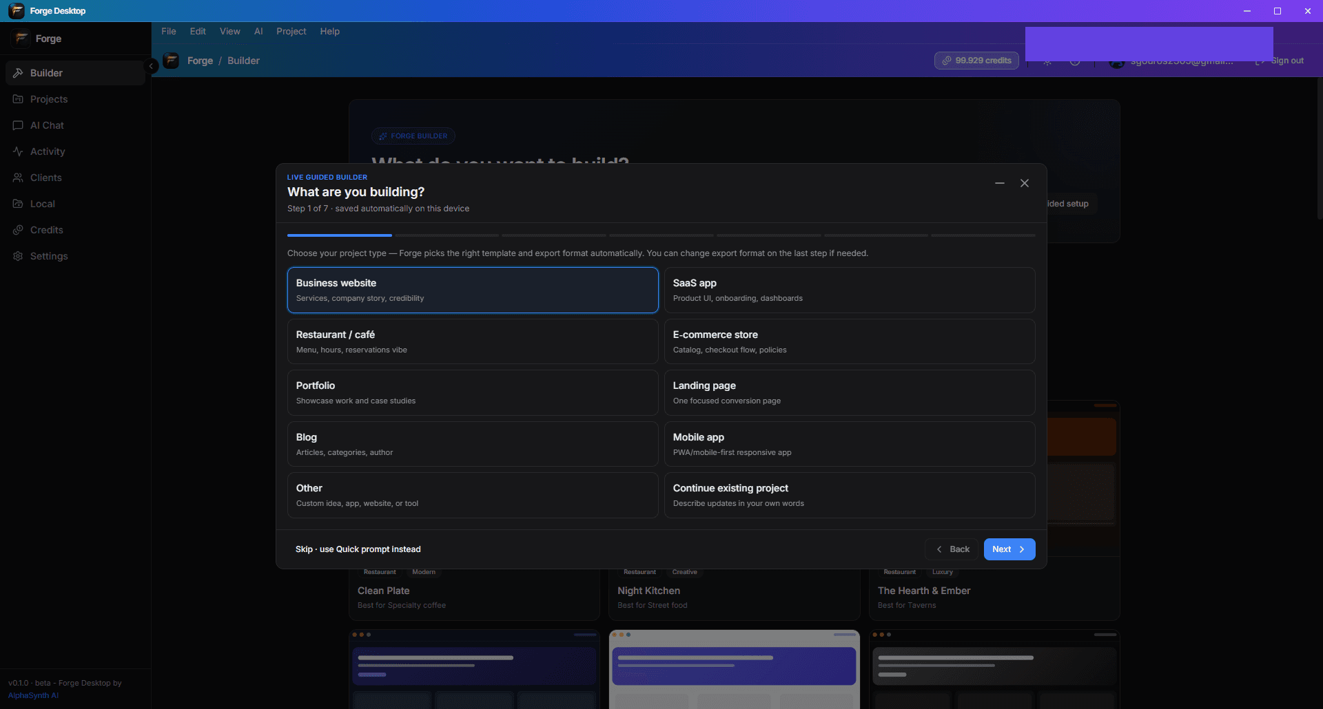 Guided Builder